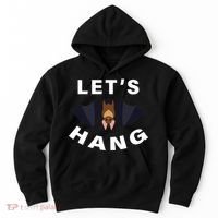 Lets Hang Funny Halloween Bat Hoodie thumb 0