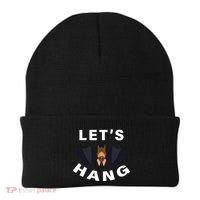 Lets Hang Funny Halloween Bat Beanie thumb 0