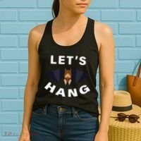 Lets Hang Funny Halloween Bat Women's Tank Top thumb 2