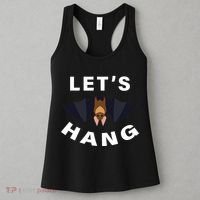 Lets Hang Funny Halloween Bat Women's Tank Top thumb 3