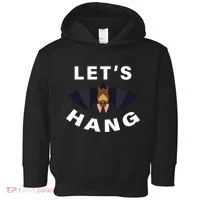 Lets Hang Funny Halloween Bat Toddler Hoodie thumb 0