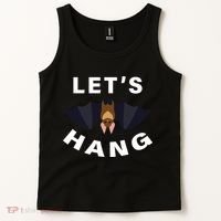 Lets Hang Funny Halloween Bat Tank Top thumb 2