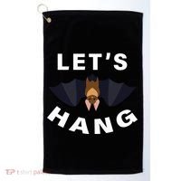 Lets Hang Funny Halloween Bat Golf Towel thumb 0