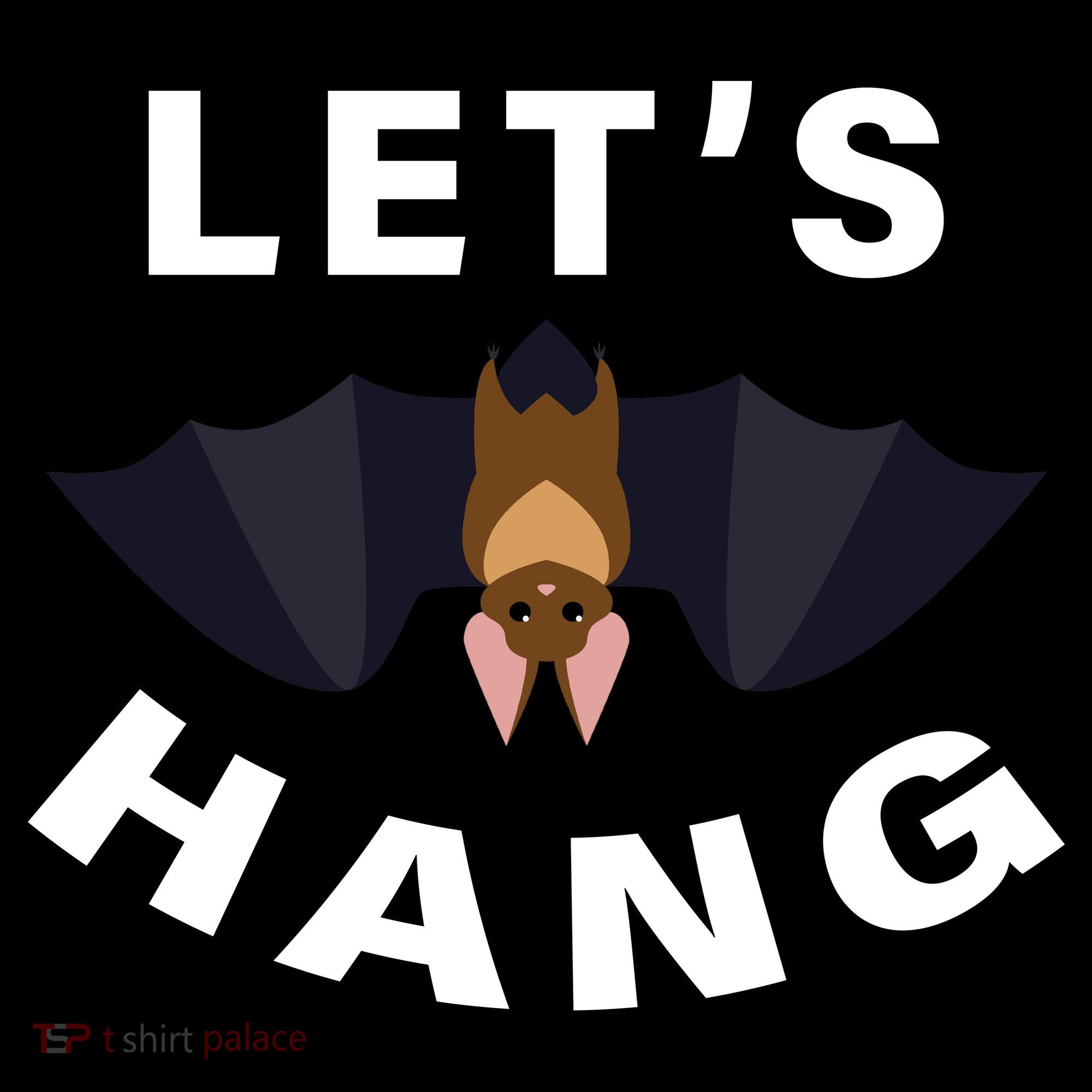 Lets Hang Funny Halloween Bat Women's Long Sleeve Shirt