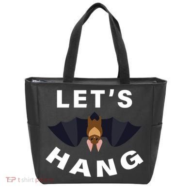 Lets Hang Funny Halloween Bat Tote Bag