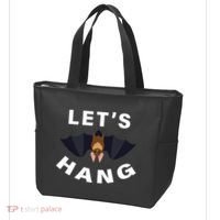 Lets Hang Funny Halloween Bat Tote Bag thumb 3