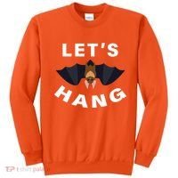 Lets Hang Funny Halloween Bat Sweatshirt thumb 0
