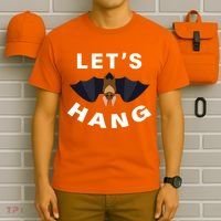 Lets Hang Funny Halloween Bat T-Shirt thumb 6