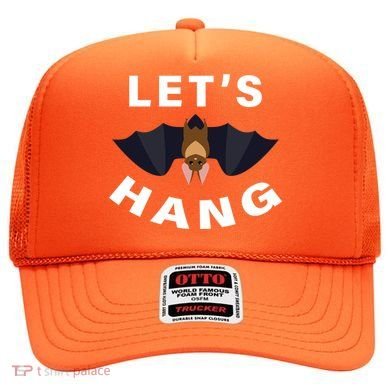 Lets Hang Funny Halloween Bat Hat