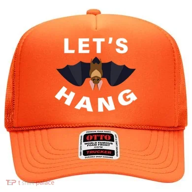 Lets Hang Funny Halloween Bat Hat
