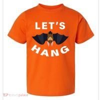 Lets Hang Funny Halloween Bat Toddler T-Shirt thumb 0