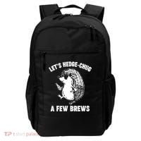 Let's Hedge-Chug A Few Brews Hedgehog Beers Backpack thumb 0