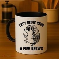 Let's Hedge-Chug A Few Brews Hedgehog Beers Coffee Mug thumb 4