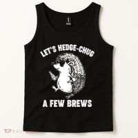 Let's Hedge-Chug A Few Brews Hedgehog Beers Tank Top thumb 2
