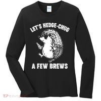 Let's Hedge-Chug A Few Brews Hedgehog Beers Women's Long Sleeve Shirt thumb 0