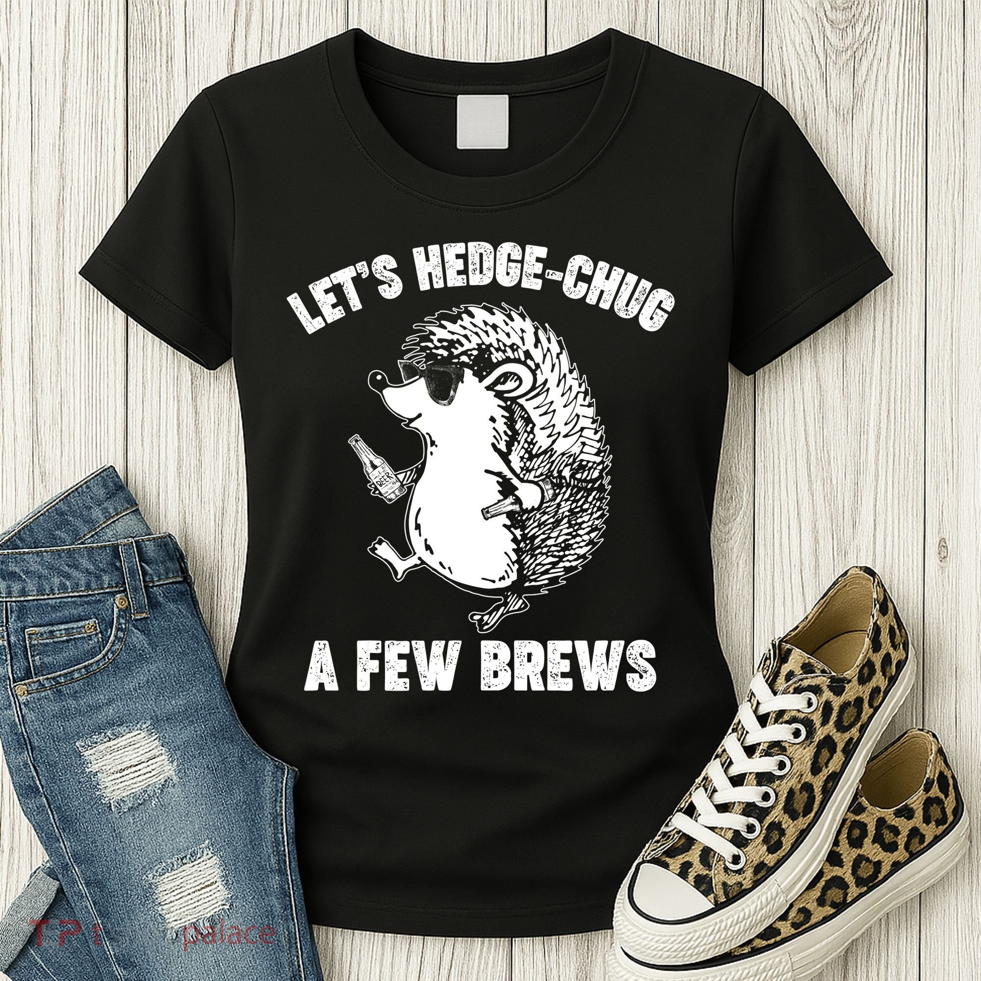 Let's Hedge-Chug A Few Brews Hedgehog Beers Women's T-Shirt