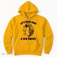 Let's Hedge-Chug A Few Brews Hedgehog Beers Hoodie thumb 0