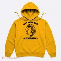 Let's Hedge-Chug A Few Brews Hedgehog Beers Hoodie thumb 0