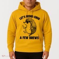 Let's Hedge-Chug A Few Brews Hedgehog Beers Hoodie thumb 2