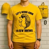 Let's Hedge-Chug A Few Brews Hedgehog Beers T-Shirt thumb 6