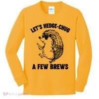 Let's Hedge-Chug A Few Brews Hedgehog Beers Kids Long Sleeve Shirt thumb 0