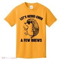 Let's Hedge-Chug A Few Brews Hedgehog Beers Kids T-Shirt thumb 0