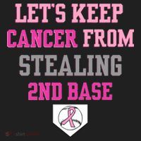 Let's Keep Cancer From Stealing 2nd Base Ribbon Women's Sweatshirt thumb 2