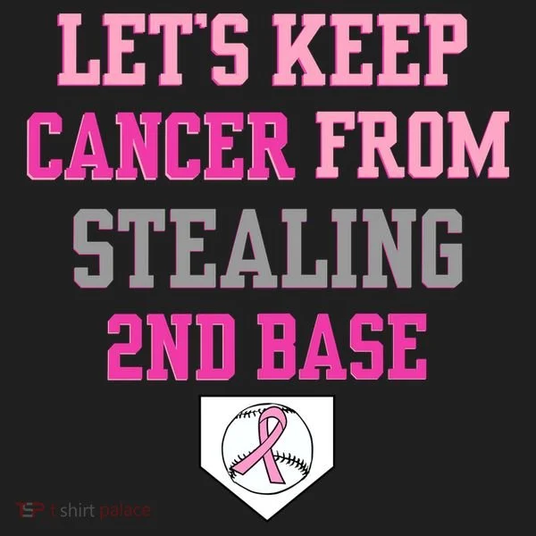 Let's Keep Cancer From Stealing 2nd Base Ribbon Beanie