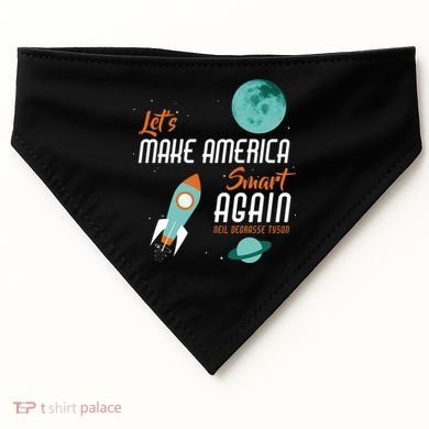 Let's Make America Smart Again USA-Made Doggie Bandana