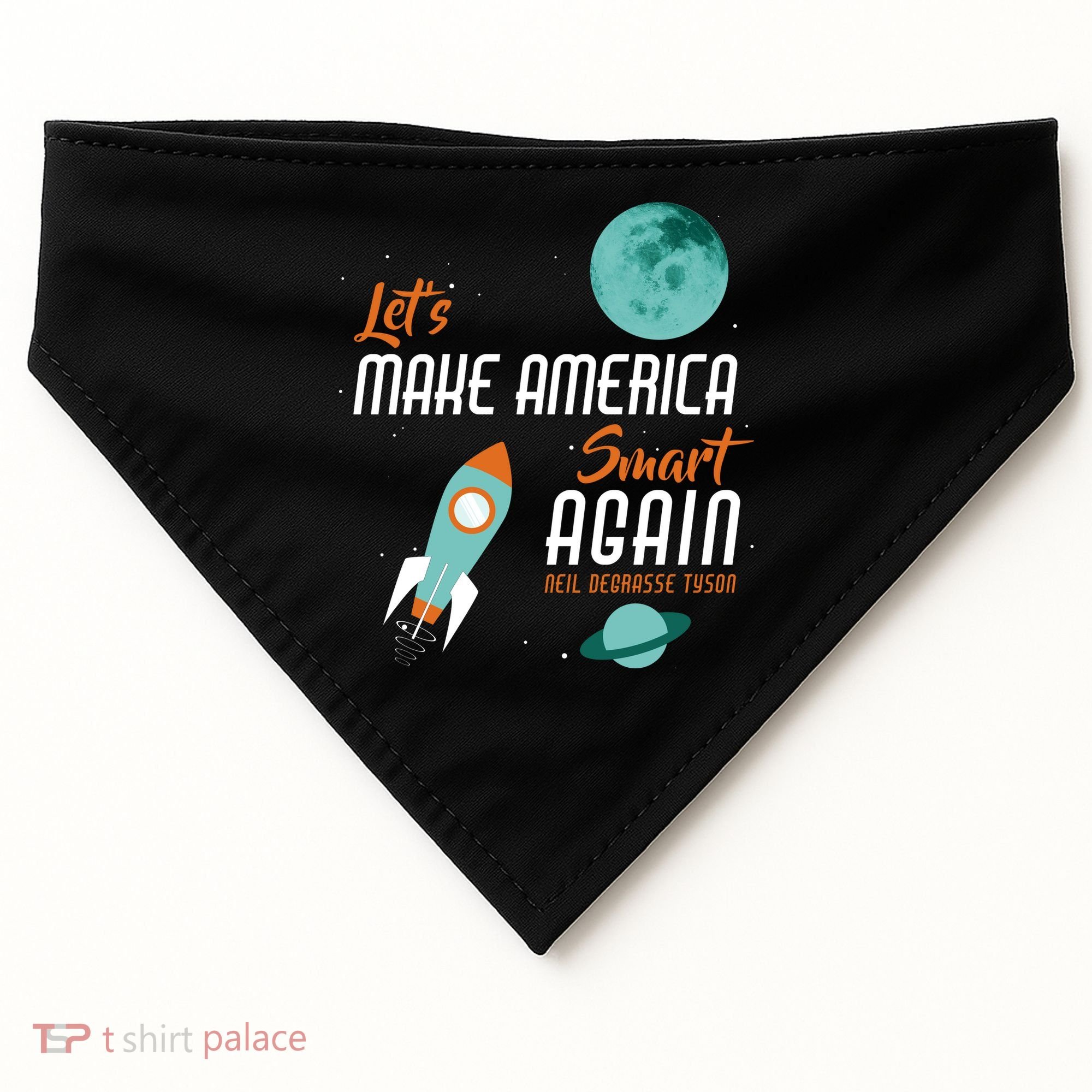 Let's Make America Smart Again USA-Made Doggie Bandana
