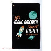 Let's Make America Smart Again Golf Towel thumb 0
