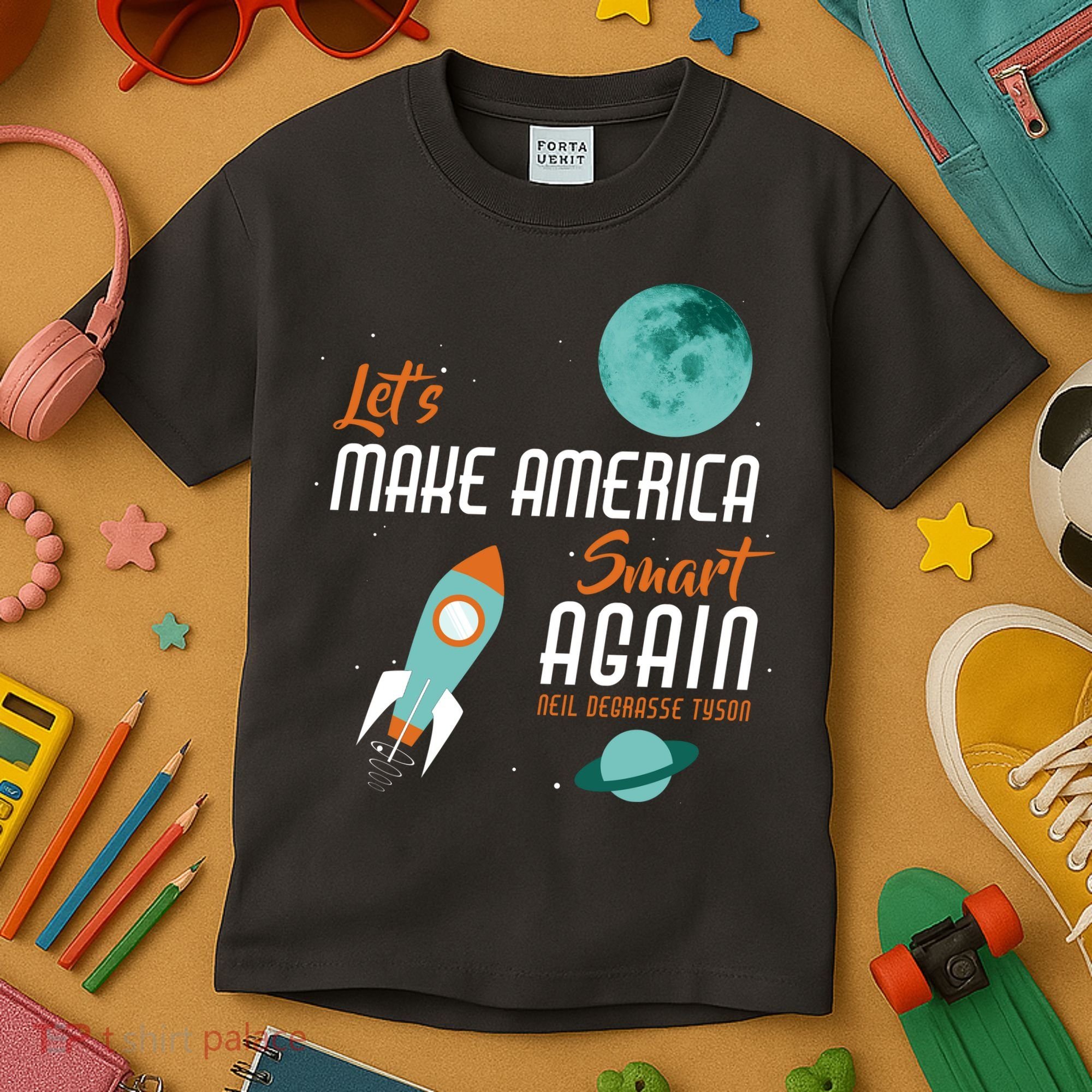 Let's Make America Smart Again Kids T-Shirt