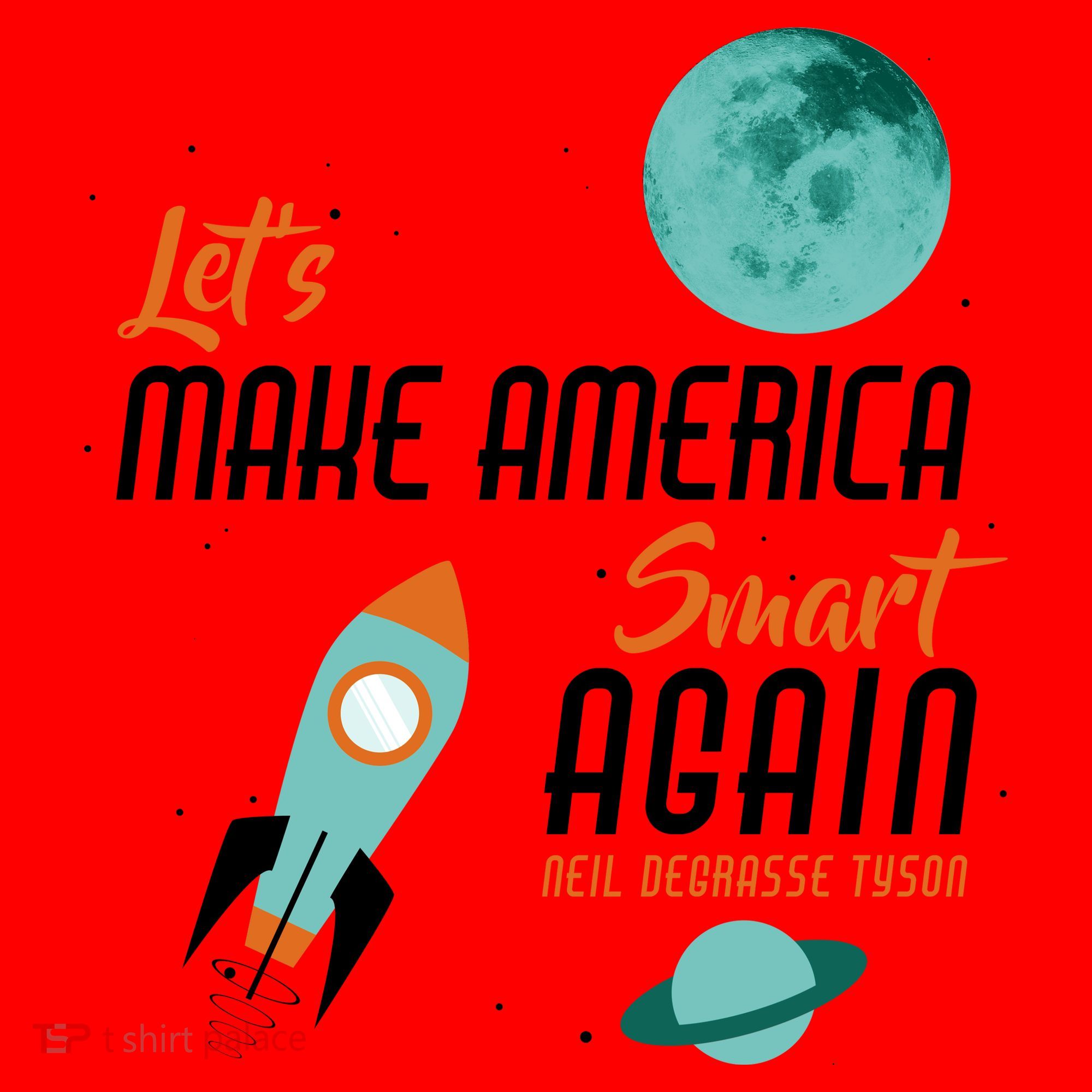 Let's Make America Smart Again Santa Hat