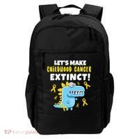 Lets Make Childhood Cancer Extinct Dinosaur Backpack thumb 0