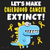 Lets Make Childhood Cancer Extinct Dinosaur Tumbler thumb 3