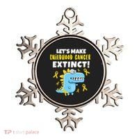 Lets Make Childhood Cancer Extinct Dinosaur Ornament thumb 0