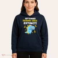 Lets Make Childhood Cancer Extinct Dinosaur Hoodie thumb 5