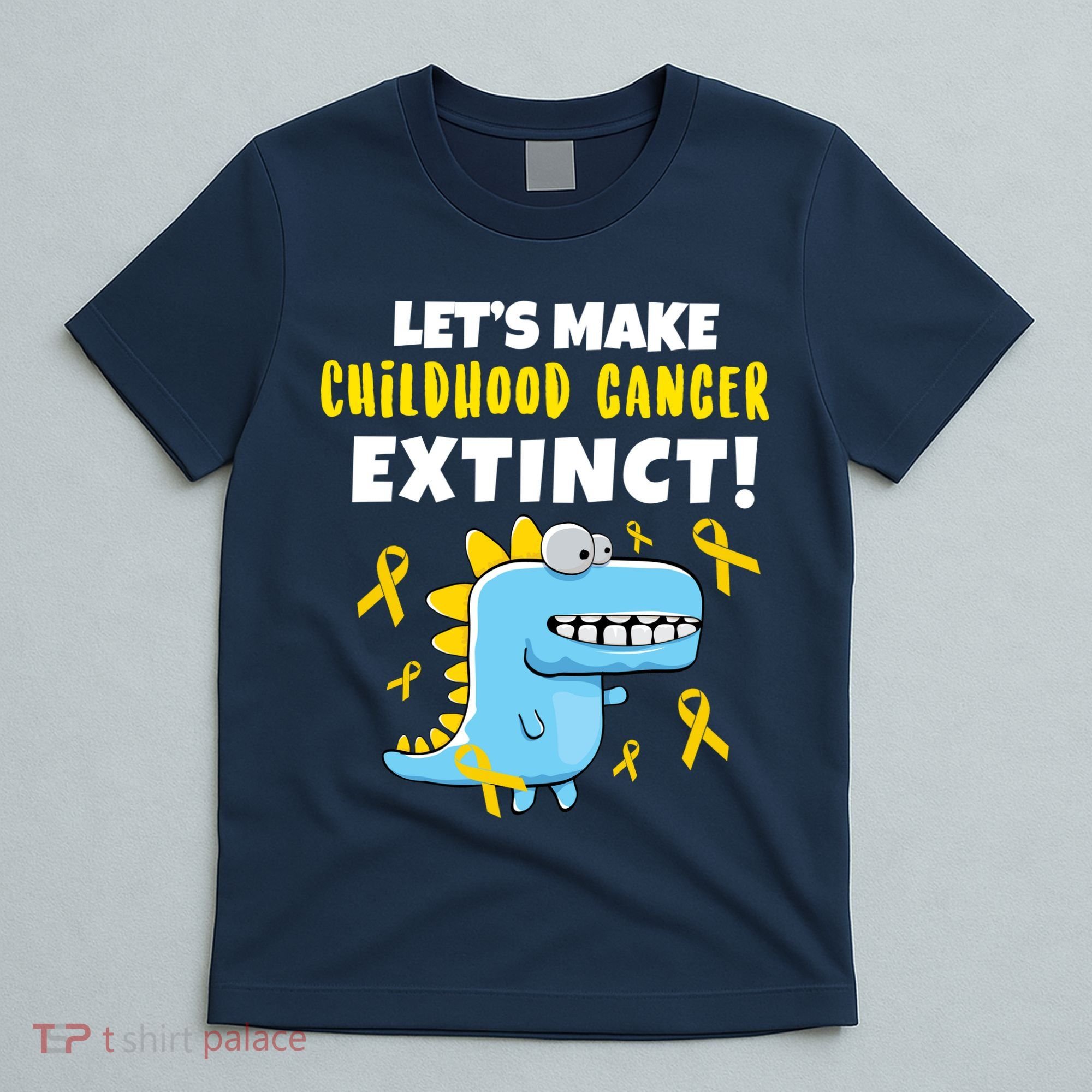 Lets Make Childhood Cancer Extinct Dinosaur T-Shirt