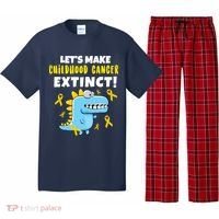 Lets Make Childhood Cancer Extinct Dinosaur Pajama Set thumb 0