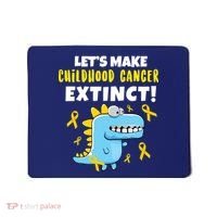 Lets Make Childhood Cancer Extinct Dinosaur Mousepad thumb 0