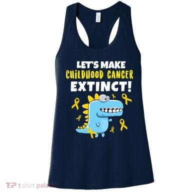 Lets Make Childhood Cancer Extinct Dinosaur Women's Tank Top