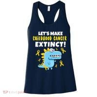 Lets Make Childhood Cancer Extinct Dinosaur Women's Tank Top thumb 0