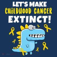 Lets Make Childhood Cancer Extinct Dinosaur Tank Top thumb 6