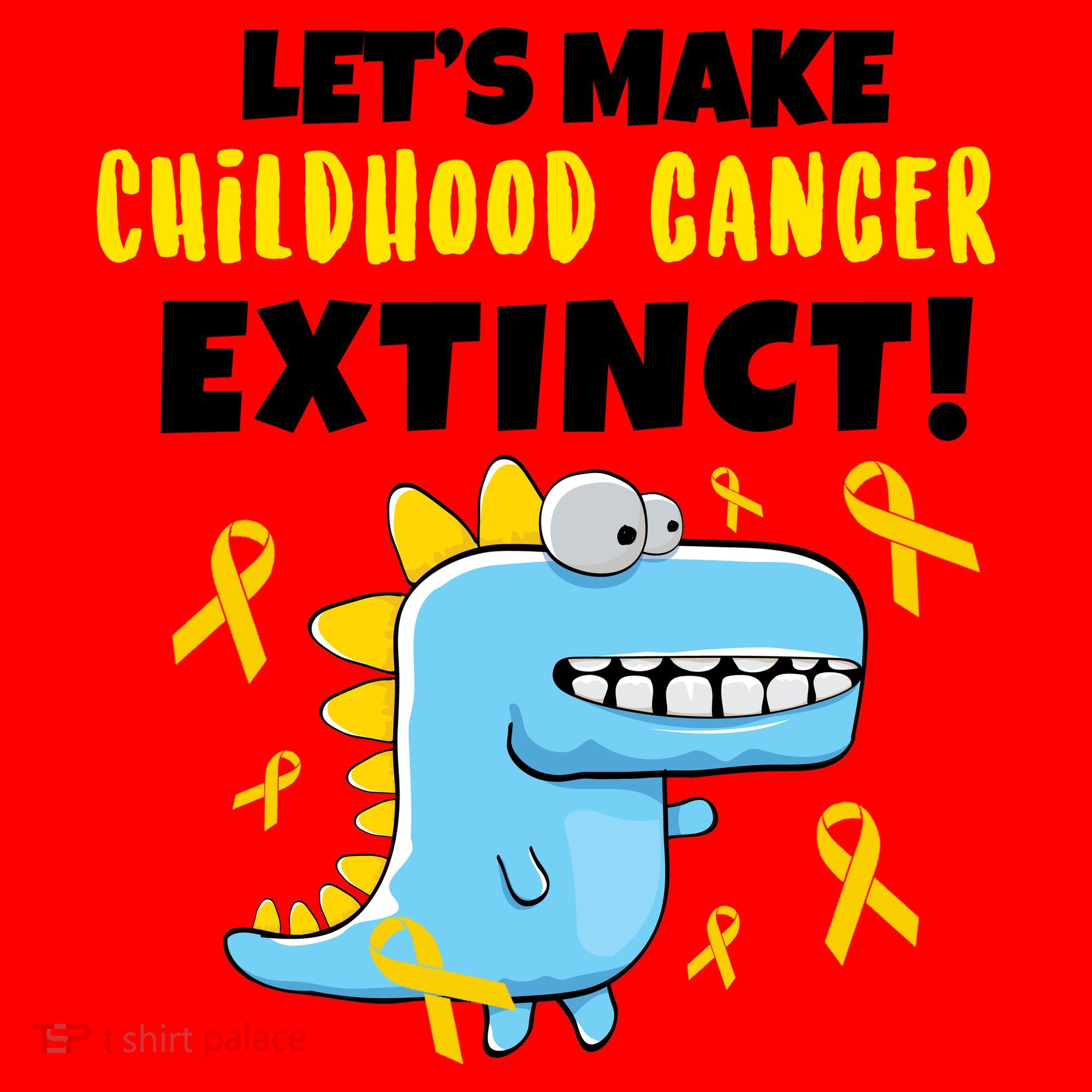 Lets Make Childhood Cancer Extinct Dinosaur Santa Hat