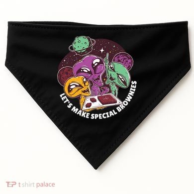 Let's Make Special Brownies Alien USA-Made Doggie Bandana