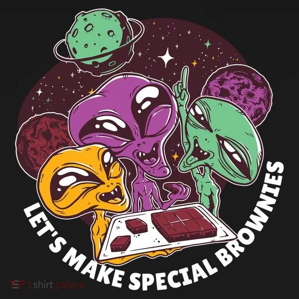 Let's Make Special Brownies Alien Bucket Hat