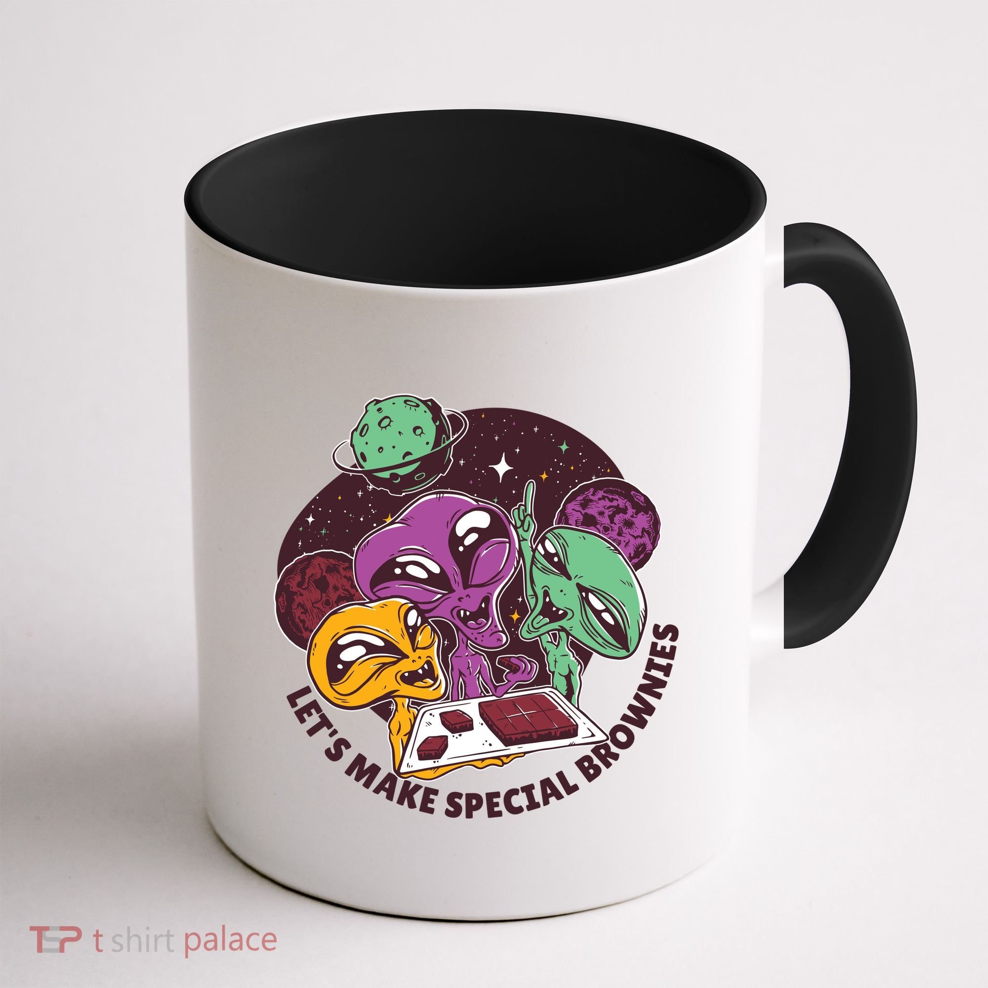 Let's Make Special Brownies Alien Coffee Mug