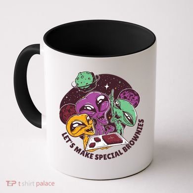 Let's Make Special Brownies Alien Coffee Mug