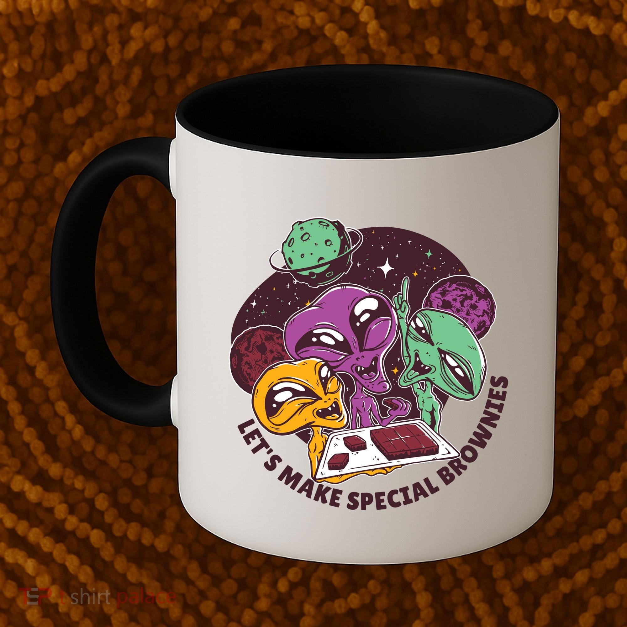 Let's Make Special Brownies Alien Coffee Mug