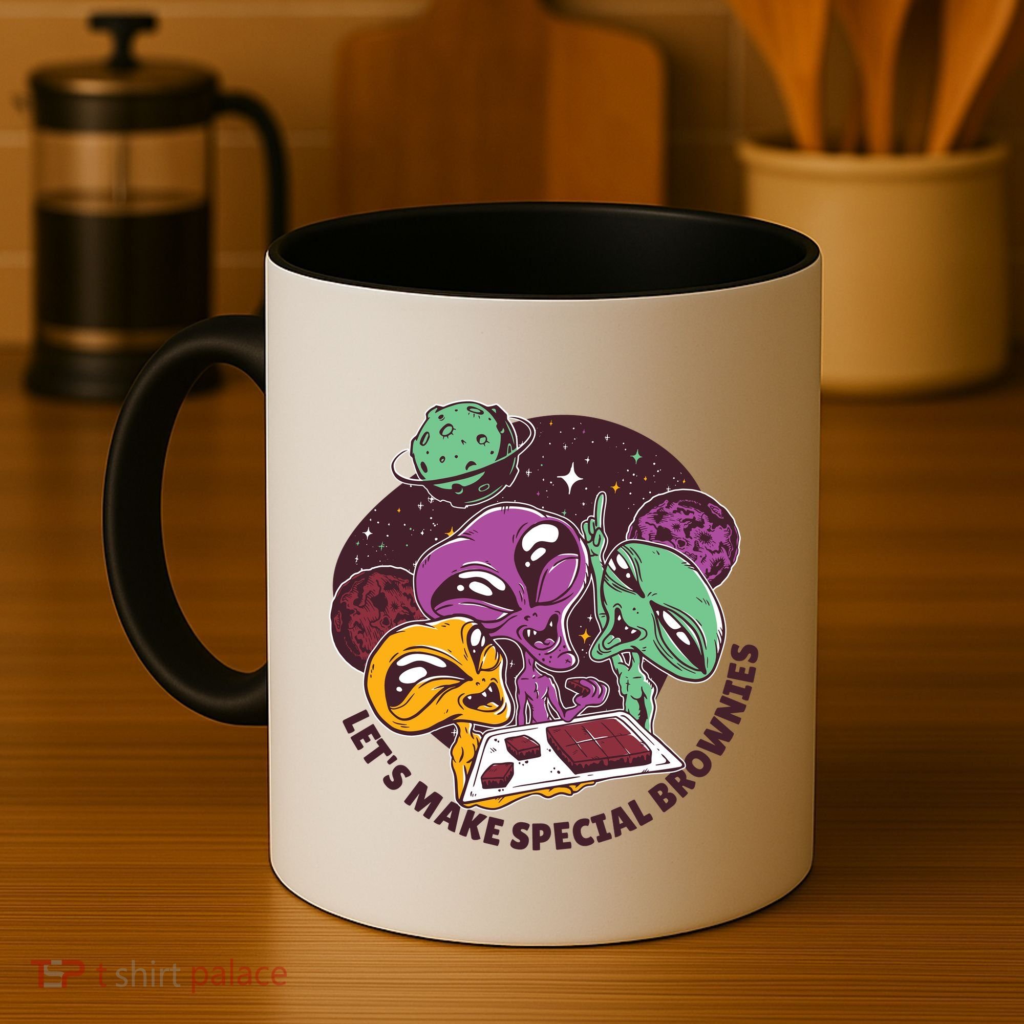 Let's Make Special Brownies Alien Coffee Mug